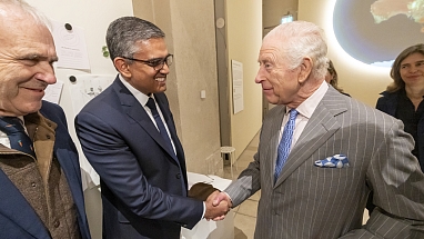 Ikdeep Singh and King Charles III 