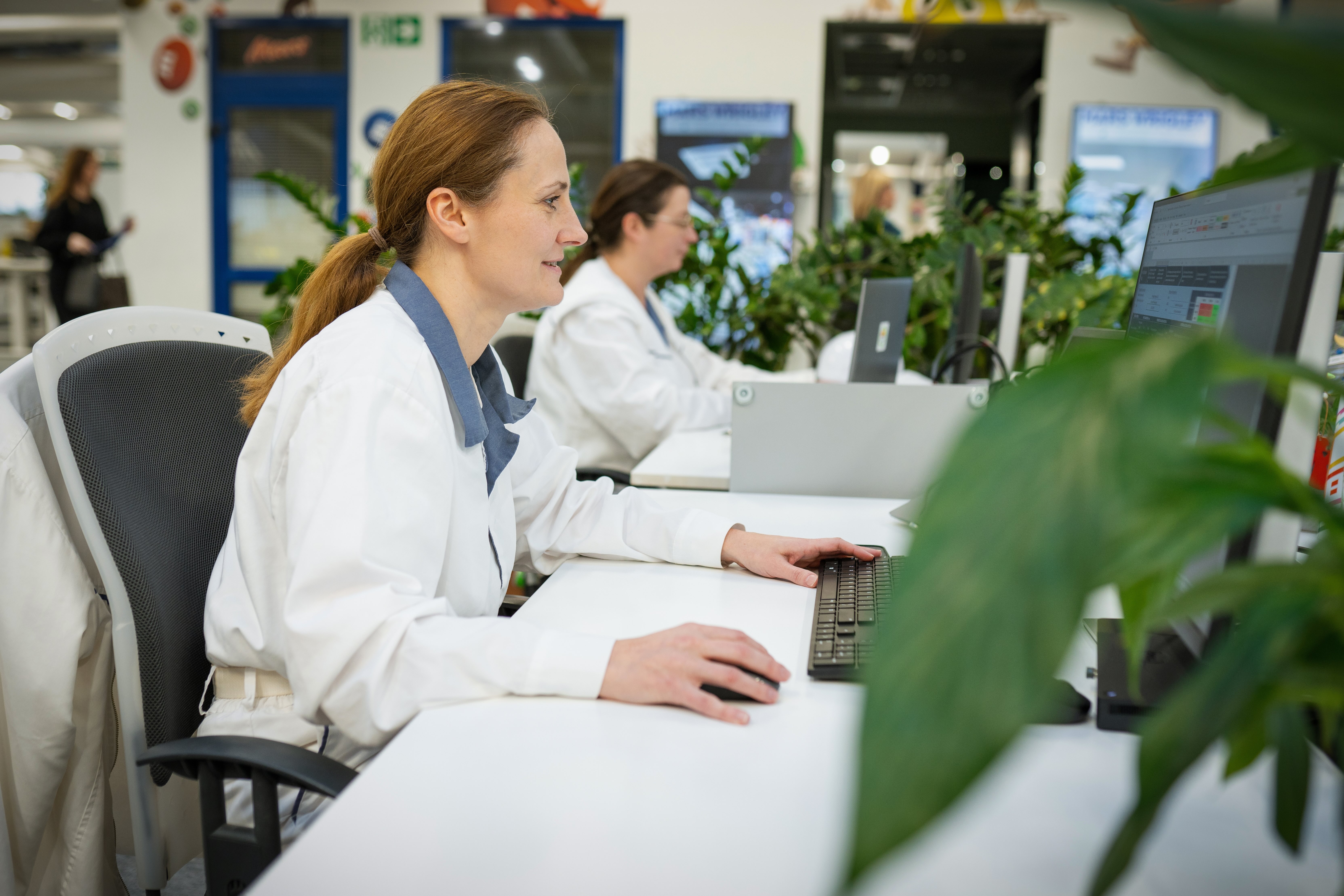 Mars employee in office