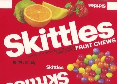 Original Skittles Fruit Chew U.S. logo from 1981