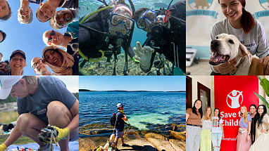 Collage of Mars Associates participating in the Mars Ambassador Program around the world