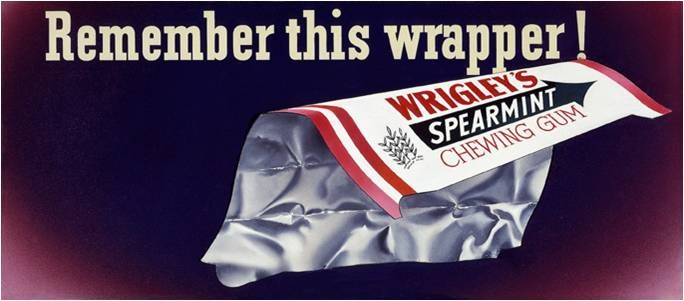 advertisement for Wrigley remember this wrapper campaign